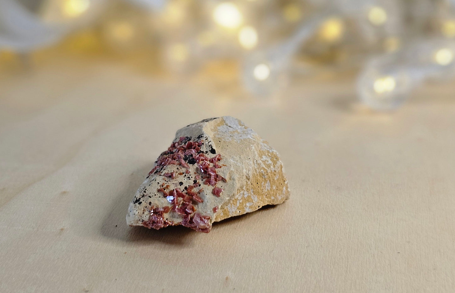 Vanadinite on Matrix Raw Specimen