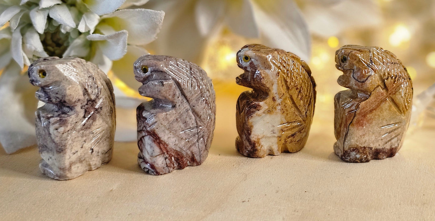 Jasper Lizard Carvings