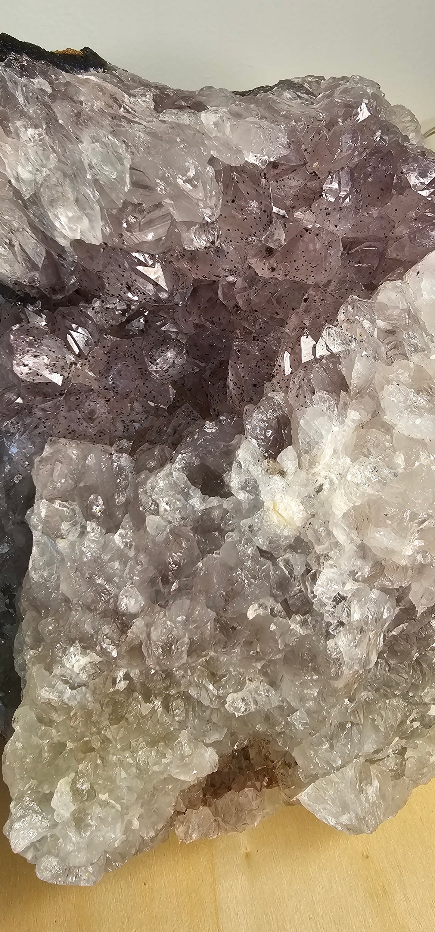 Huge Raw Amethyst & Quartz Piece with Inclusions