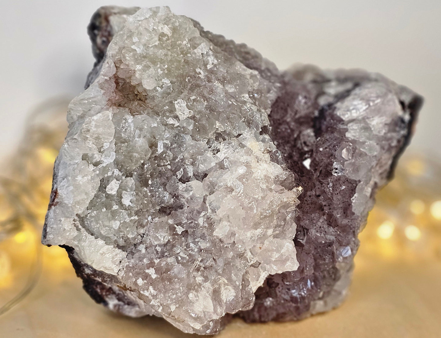 Huge Raw Amethyst & Quartz Piece with Inclusions