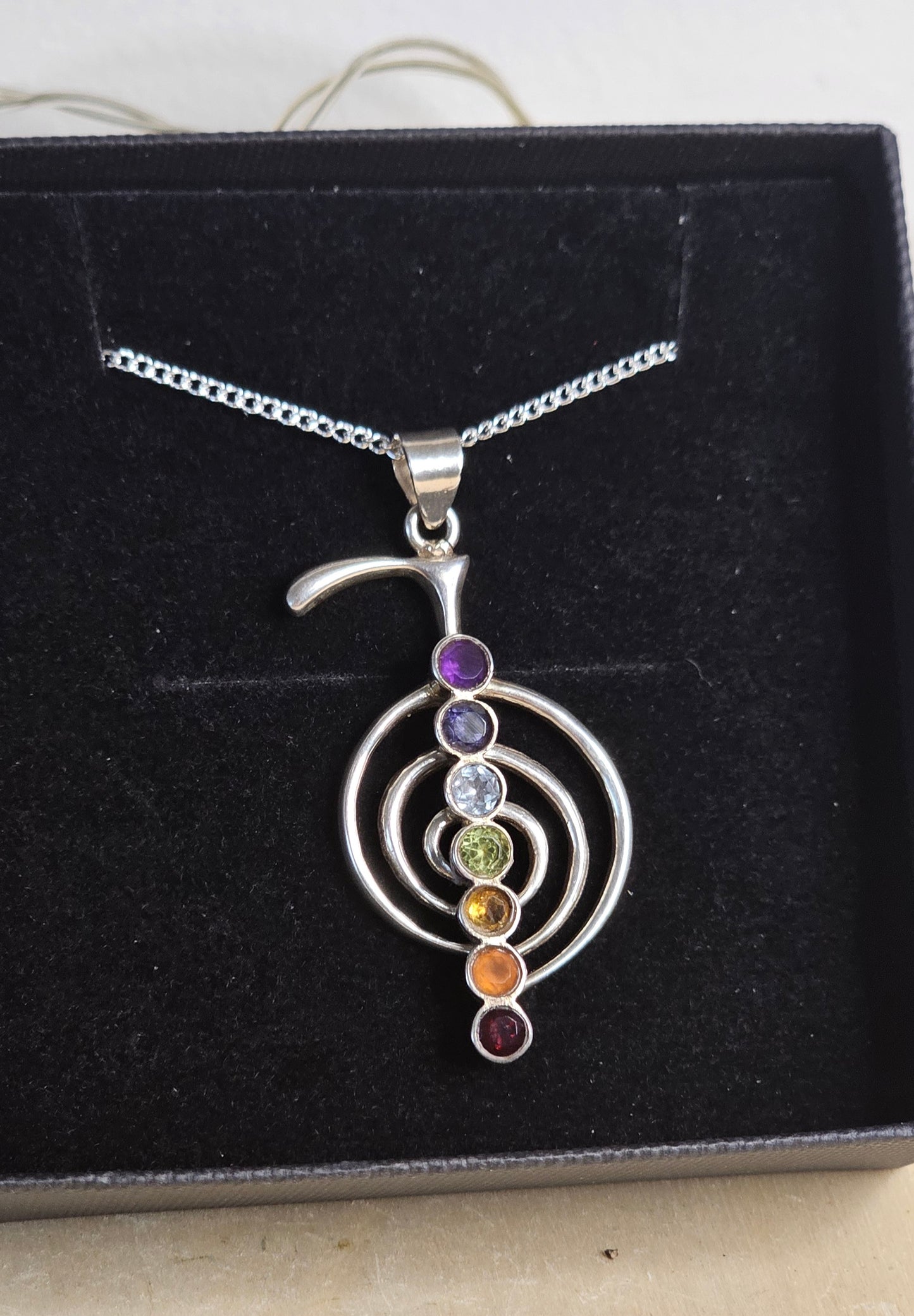925 Silver Chakra Pendant