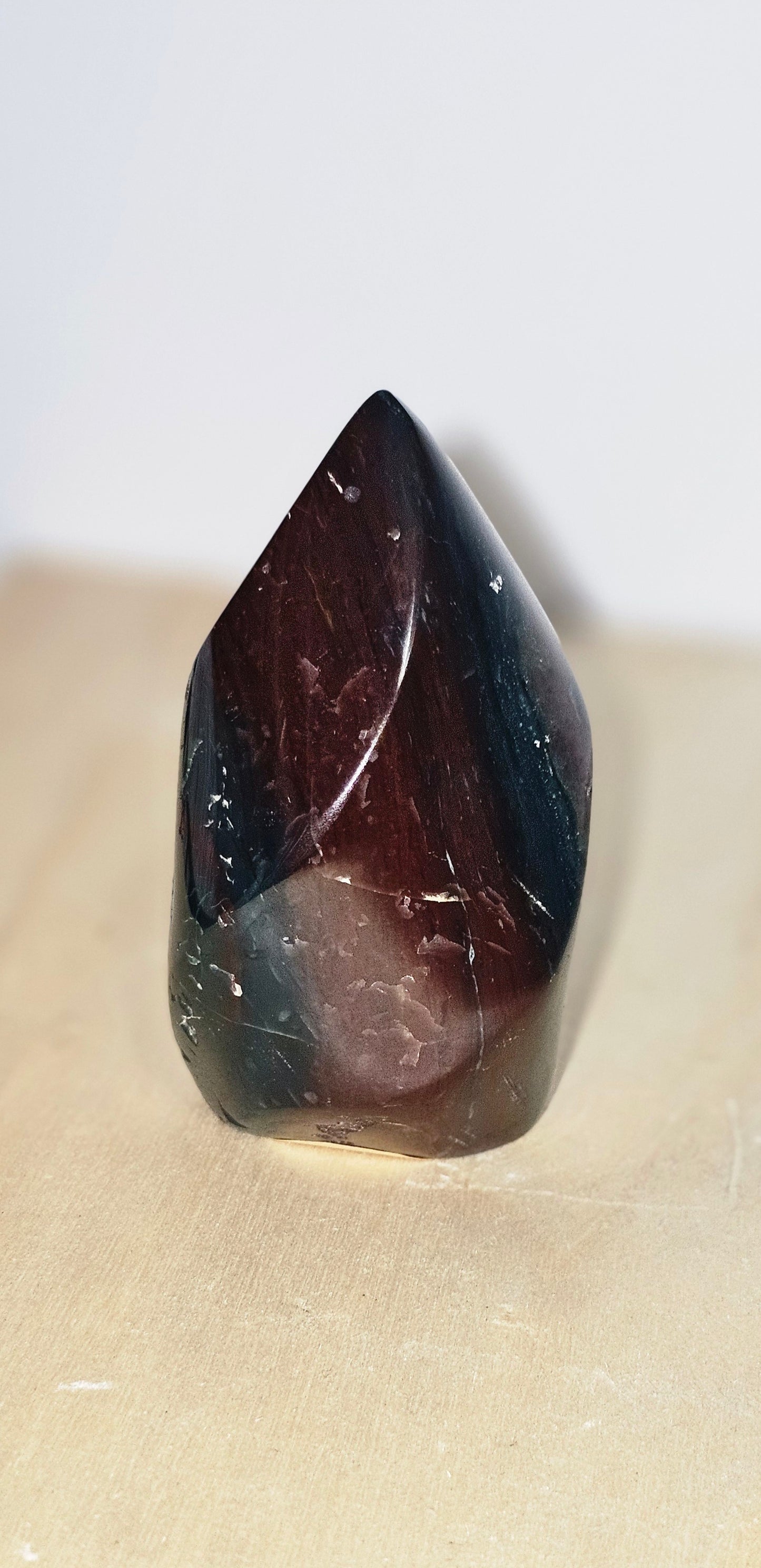 SALE Ocean Jasper Flame Carving
