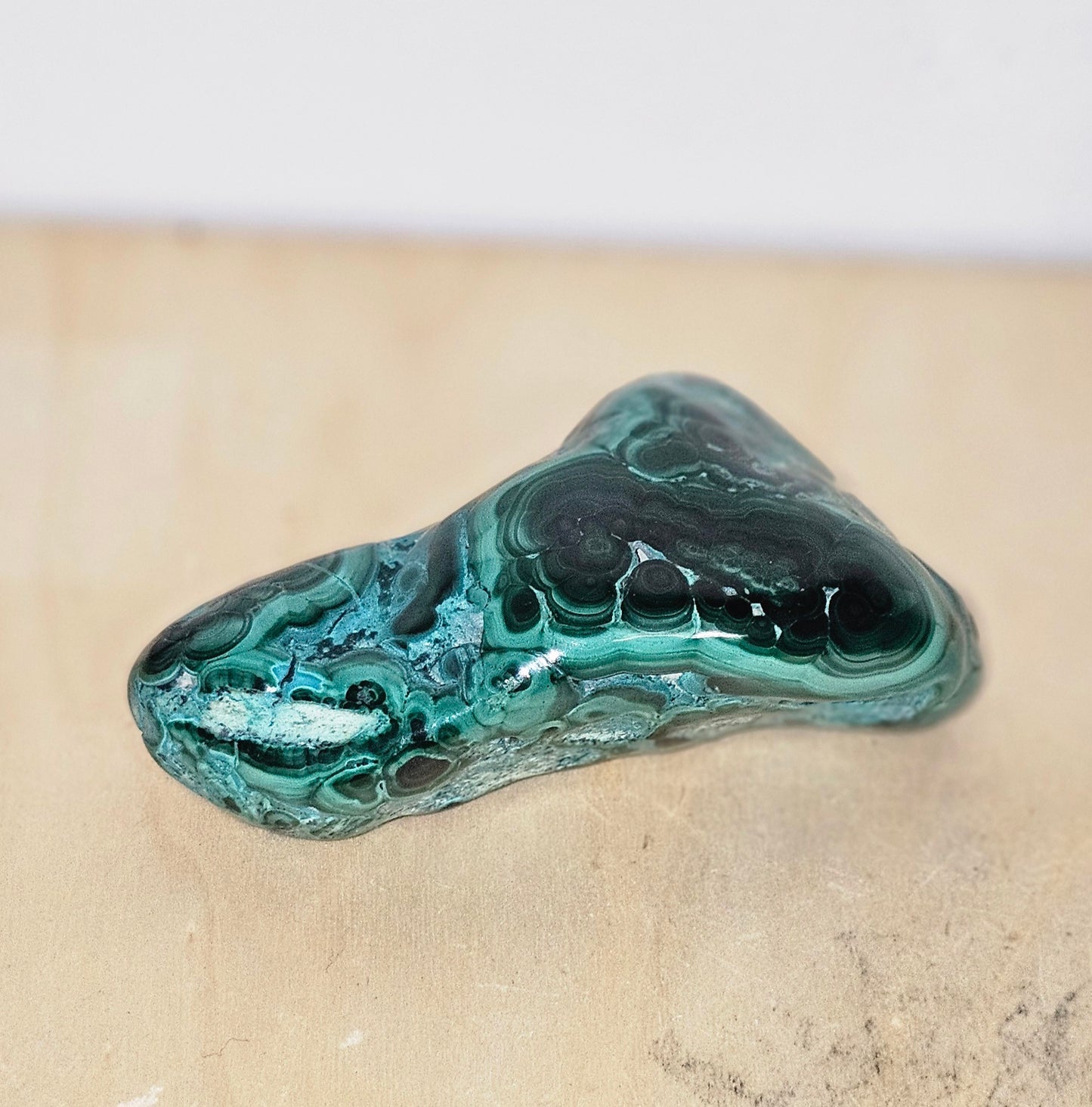 Polished Malachite and Chrysocolla Specimen