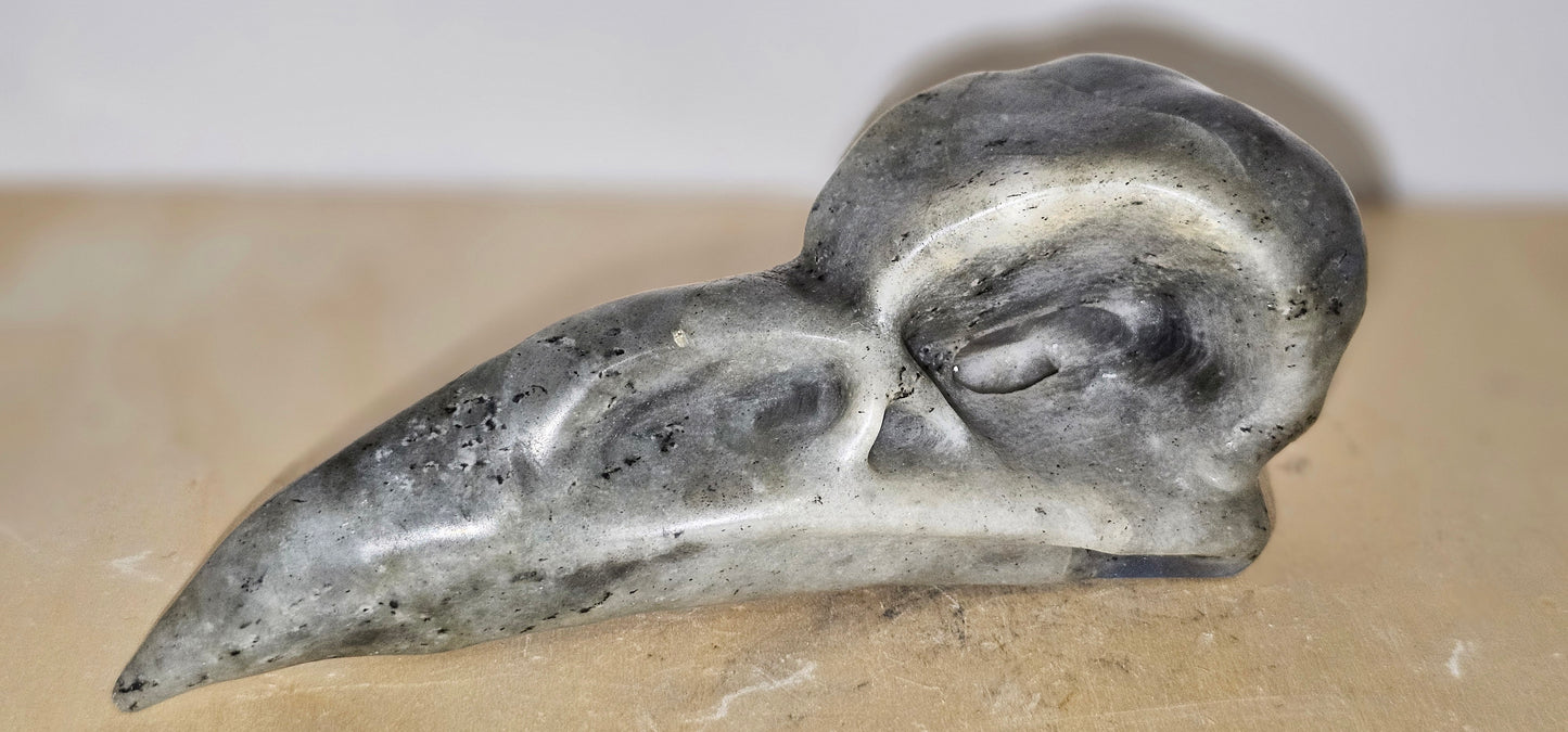Labradorite Raven Skull