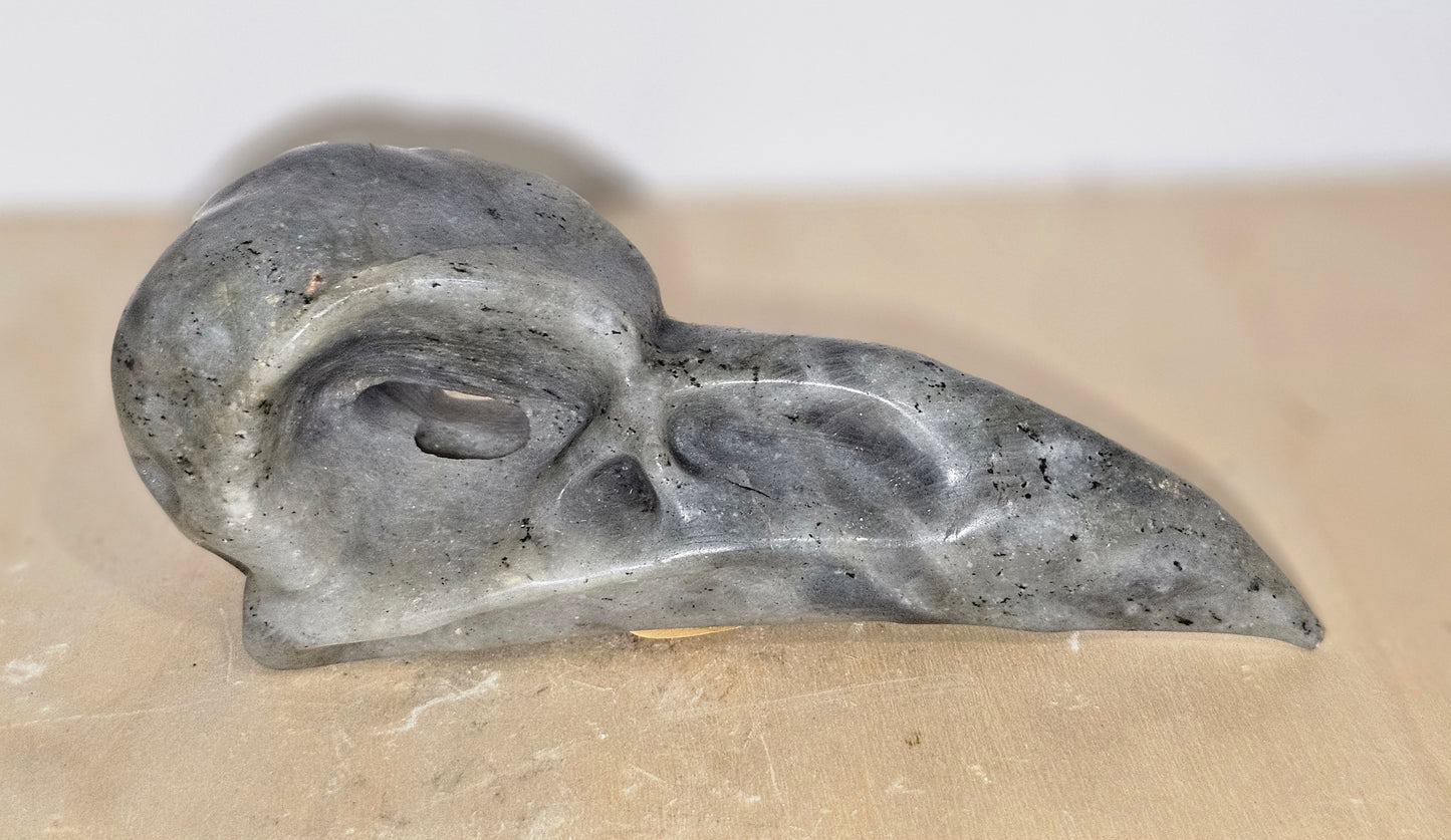 Labradorite Raven Skull