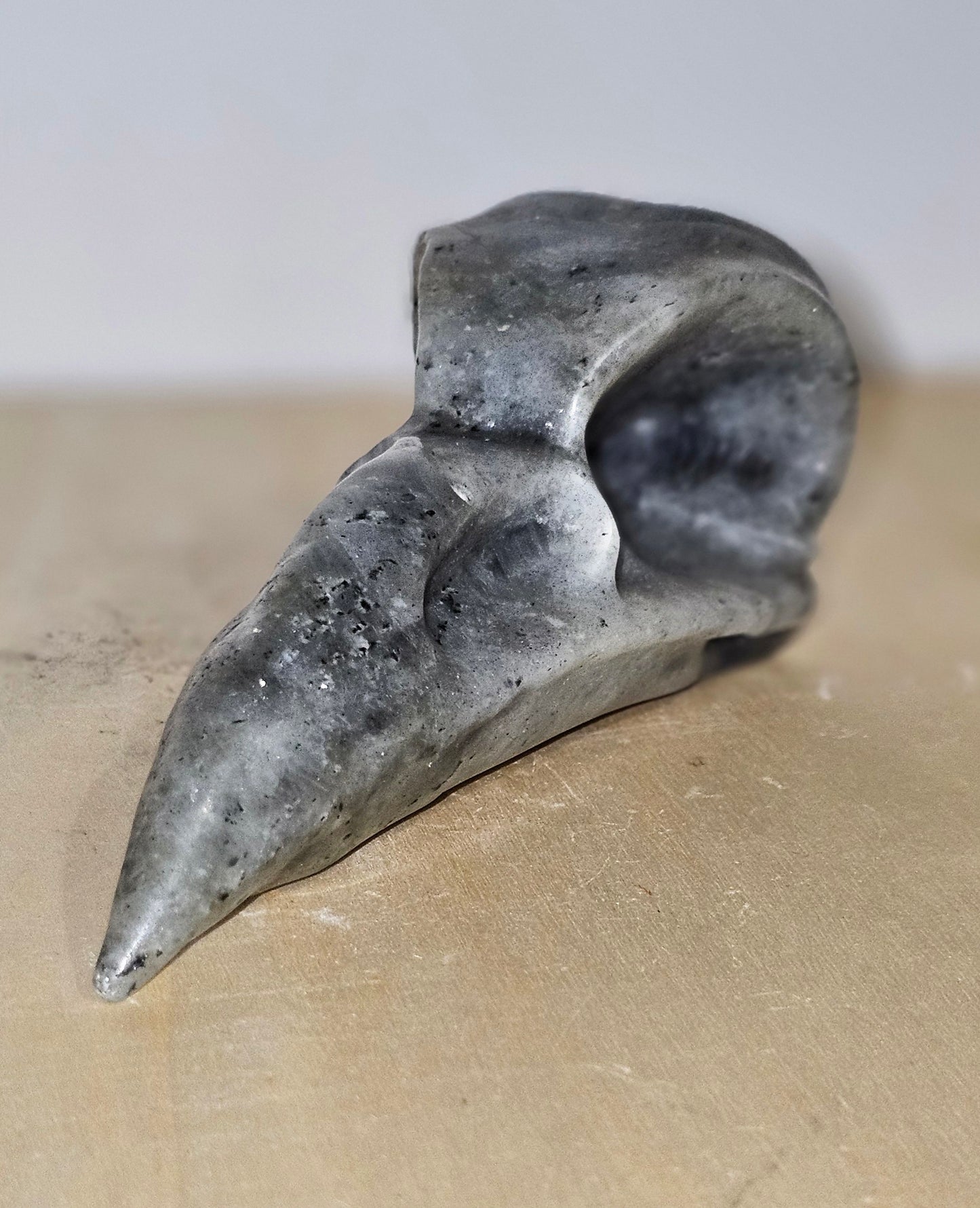 Labradorite Raven Skull