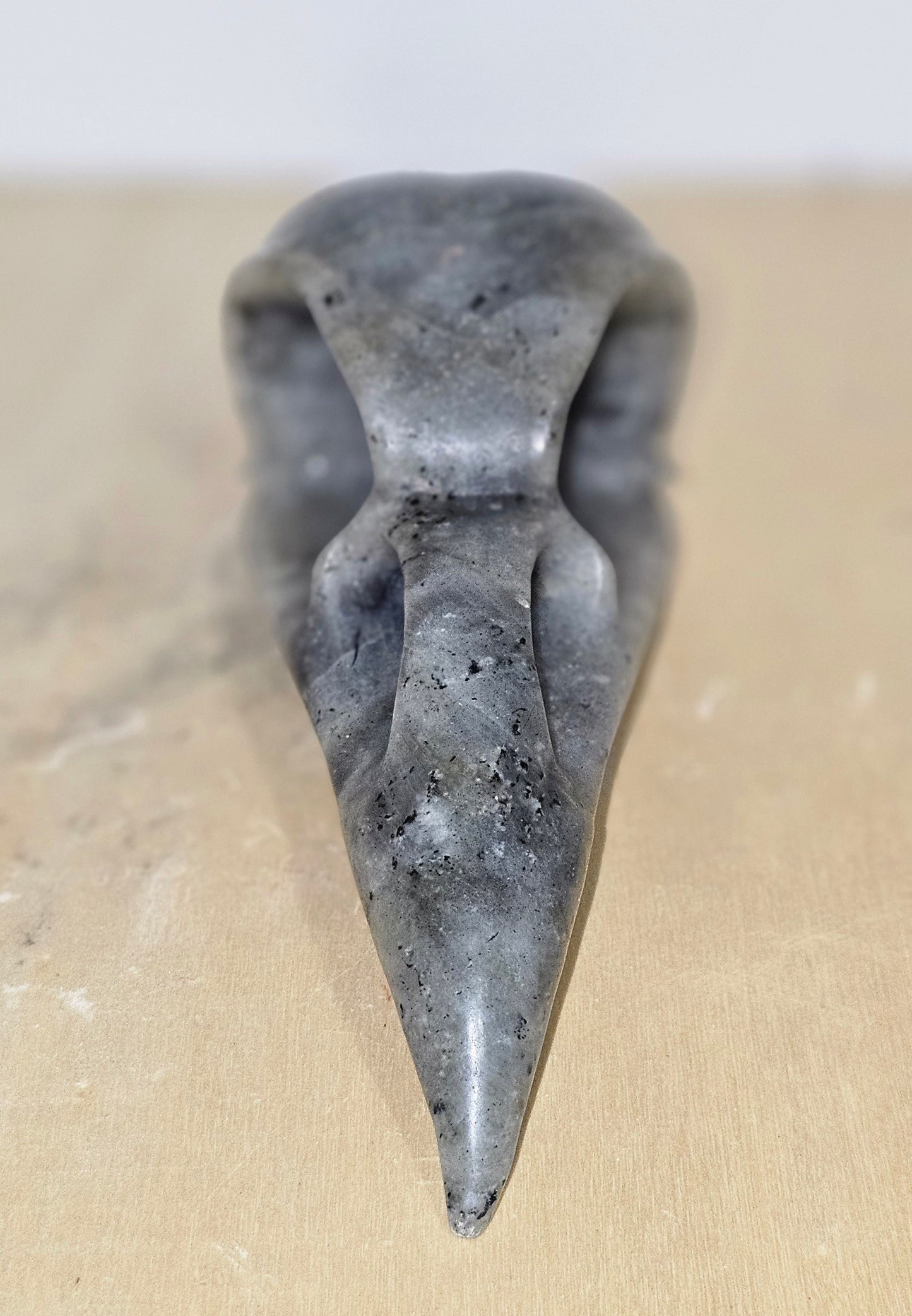 Labradorite Raven Skull