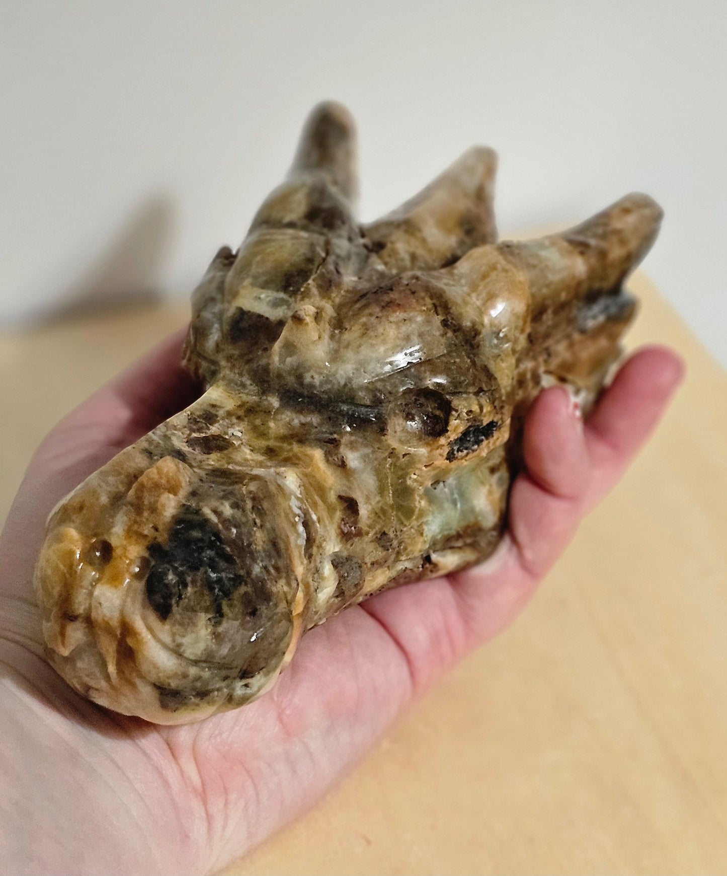 Huge Calcite Dragon Head