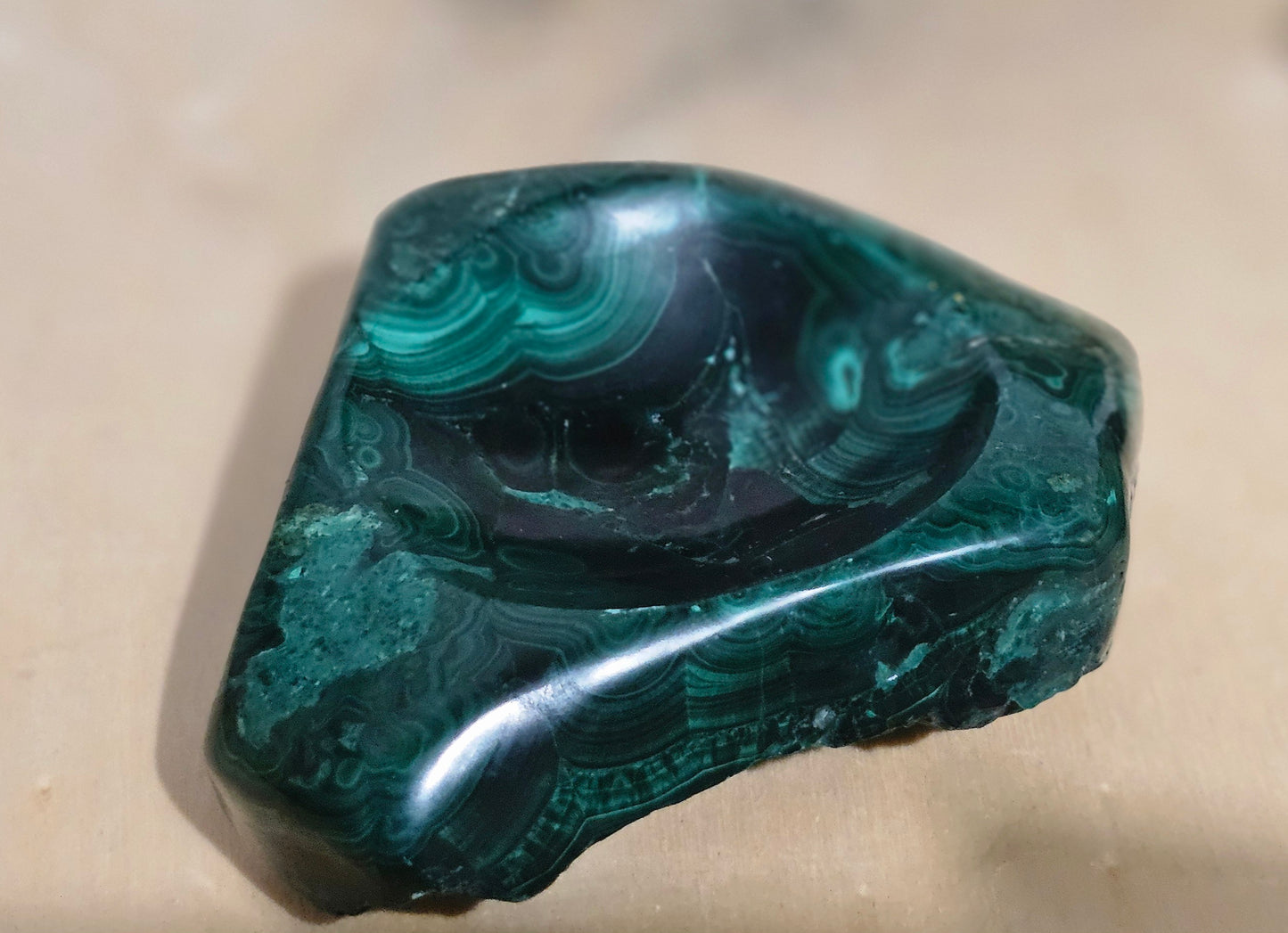 Malachite Ashtray Bowl