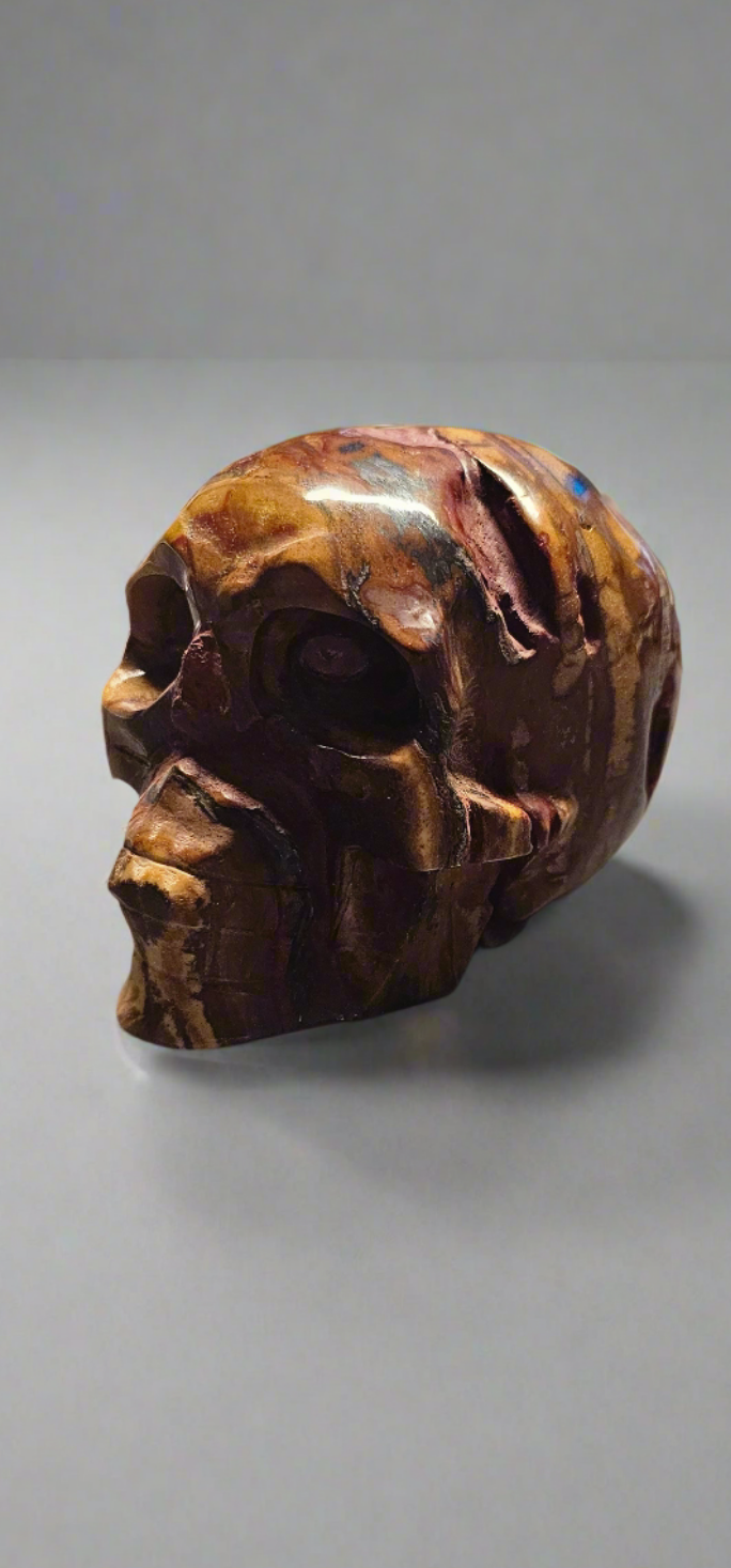 Big Jasper Skull Carving
