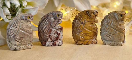 Jasper Lizard Carvings