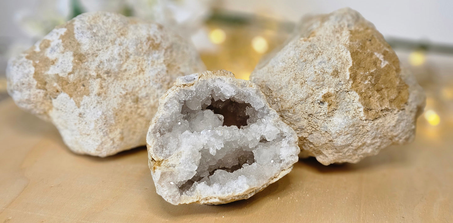 Crack Your Own XL White Quartz Geodes