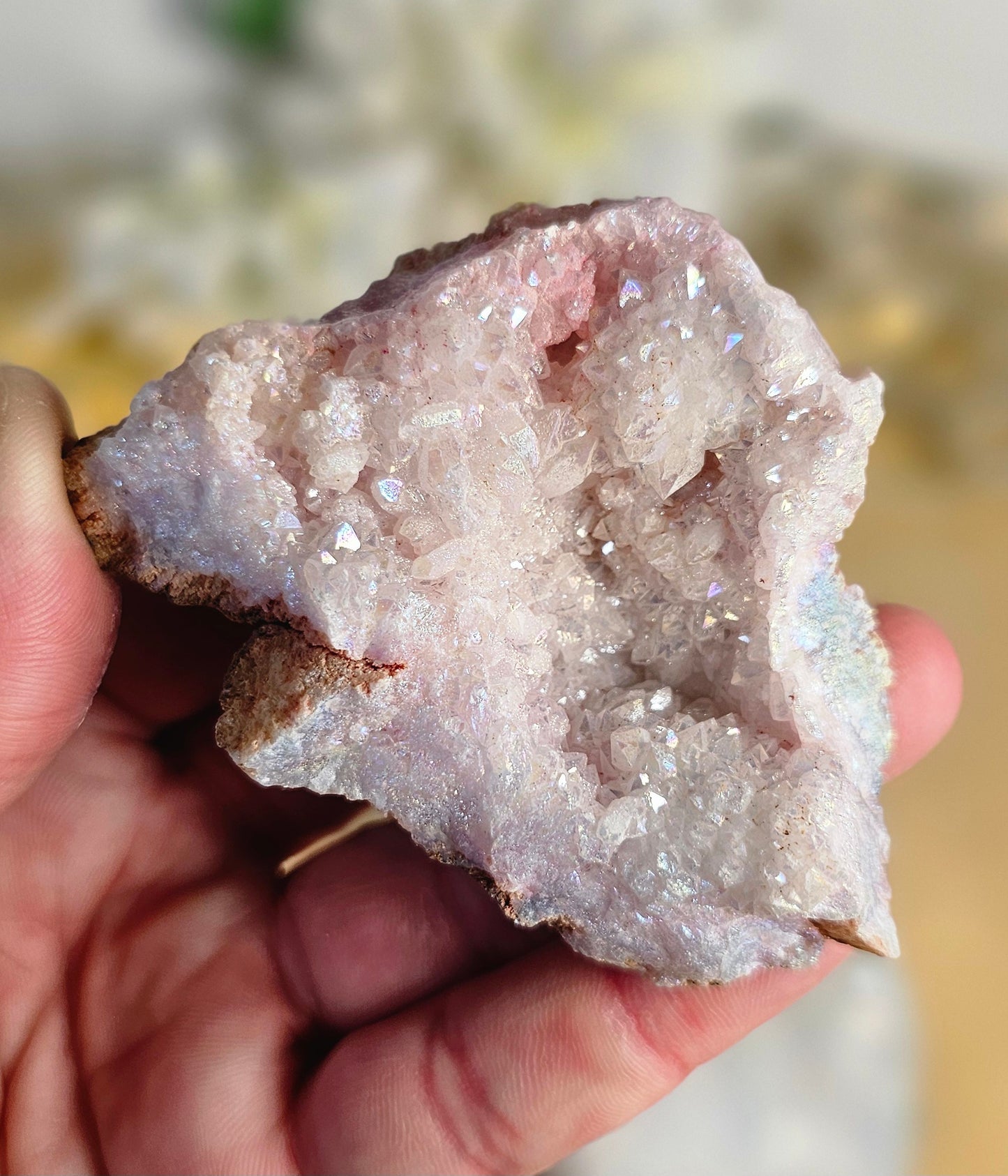 Aura Coated Quartz Geode Pieces