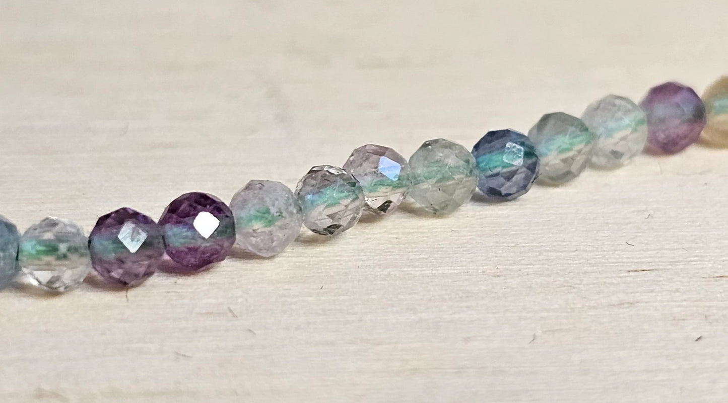 Handmade Delicate Faceted Crystal Bead Bracelets