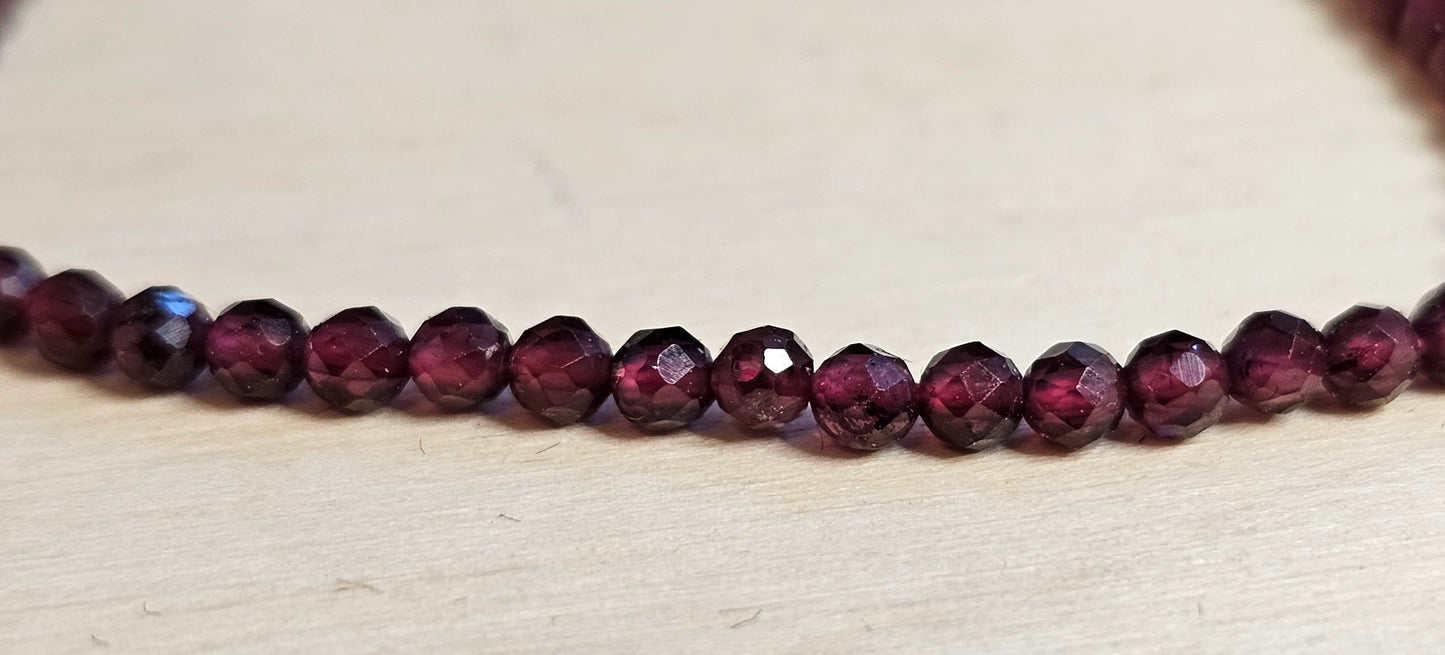 Handmade Delicate Faceted Crystal Bead Bracelets