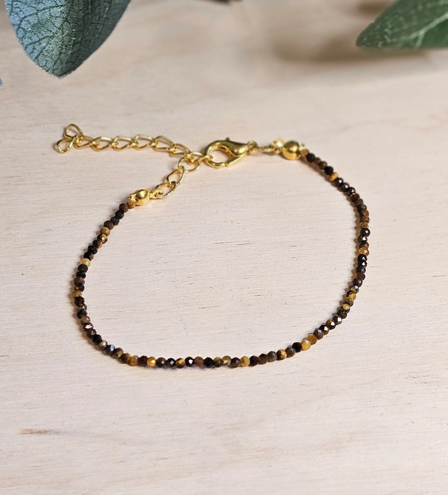 Handmade Delicate Faceted Crystal Bead Bracelets